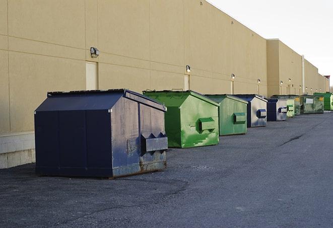 an empty dumpster ready for use at a construction site in Catawissa MO